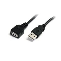 StarTech.com 1,8M Black USB2.0 Extension Cable A to A  M/F, image 