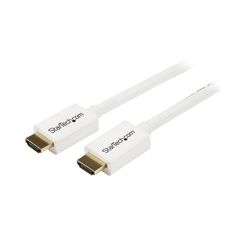 StarTech.com 3m White CL3 In-wall High Speed HDMI Cable - Ultra HD 4k x 2k HDMI Cable - HDMI to HDMI M/M, image 