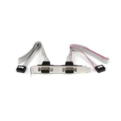 StarTech.com 2 Port 16in DB9 Serial Port Bracket to 10 Pin Header (PLATE9M2P16), image 