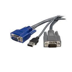 StarTech.com 1,8M Ultra-Thin USB VGA 2-in-1 KVM Cable  (SVUSBVGA6), image 