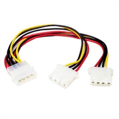 StarTech.com LP4 to 2x LP4 Power Y Splitter Cable M/F, image 