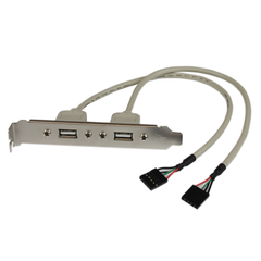 StarTech.com 2 Port USB A Female Slot Plate Adapter, image 