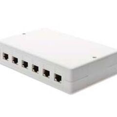 DIGITUS  Modular insert housing white, RAL 9010  6 ports, image 