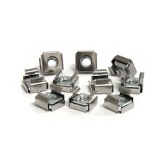 StarTech.com 50 Pkg M6 Cage Nuts for Server Rack Cabinet (CABCAGENUTS6), image 