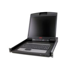 APC LCD Console- KVM console 19"  rack-mountable 1280 x 1024 - VGA  black  1U, image 