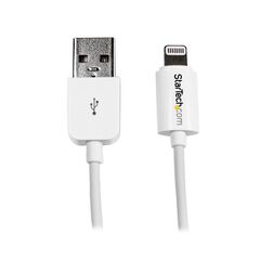 StarTech.com 3m Long White Apple 8-pin Lightning Connector to USB Cable for iPhone / iPod / iPad (USBLT3MW), image 