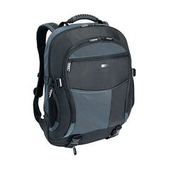 Targus XL  Laptop Backpack - Notebook carrying backpack - 18" - black, blue, image 
