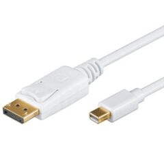 M-CAB HQ / DisplayPort cable / DisplayPort (M) to Mini DisplayPort (M) / 1 m / white | 7000096, image 