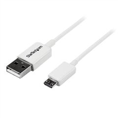 StarTech.com 2m White Micro USB Cable - A to Micro B (USBPAUB2MW), image 