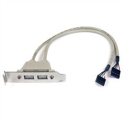 StarTech.com 2 Port USB A Female Low Profile Slot Plate Adapter (USBPLATELP), image 