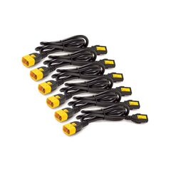 APC  Power cable  IEC 320 EN 60320 C13,  IEC 320 EN 60320 C14,  1.22m,  black (pack of 6 ) (AP8704S-WW), image 