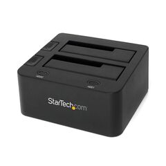 StarTech.com SB 3.0 Dual Hard Drive Docking Station with UASP for 2.5/3.5in SSD / HDD – SATA 6 Gbps (SDOCK2U33), image 