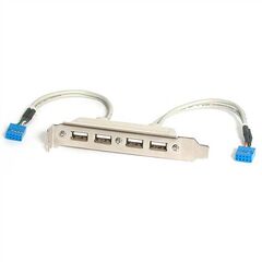 StarTech.com 4 Port USB A Female Slot Plate Adapter (USBPLATE4), image 