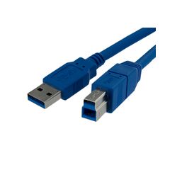 StarTech.com USB3.0 Cable, 9pin USB Type A (M),  9pin USB Type B (M), 1m  moulded  blue (USB3SAB1M), image 