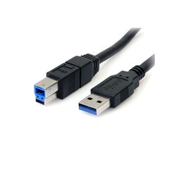 StarTech.com  USB3.0 Cable A to B, 9pin USB Type A (M), 9pin USB Type B (M),  3m  moulded,  black (USB3SAB3MBK), image 