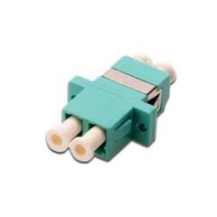 DIGITUS Professional  Network coupler  LC multi-mode (F) - LC multi-mode (F)  fibre optic  aqua, image 