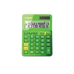 Canon LS-123K Desktop calculator 12digits  solar panel, battery  green metallic, image 