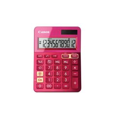 Canon LS-123K  Desktop calculator 12digits  solar panel, battery  metallic pink (9490B003AA), image 