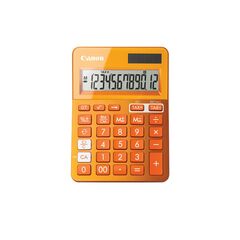 Canon LS-123K Desktop calculator 12digits  solar panel, battery  orange metallic, image 