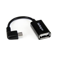 StarTech.com Right Angle Micro USB to USB OTG Host Adapter M/F , image 