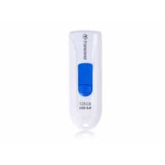 TRANSCEND USB Flash Disk JetFlash 790, 128GB, USB 3.0, White/Blue (TS128GJF790W), image 