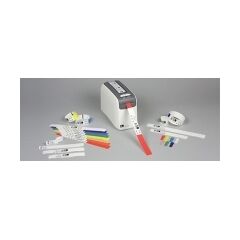 Zebra Z-Band Direct 6mil blue, black sensing mark 25.4 x 279.4 mm 1200 pcs. ( 6 roll(s) x 200 ) - for Zebra HC100, HC100 Patient I.D. Solution  (10006995-2K), image 