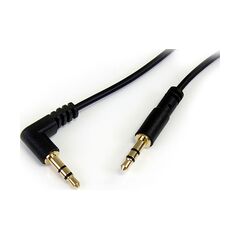 StarTech.com 30CM Slim 3.5mm to Right Angle Stereo Audio Cable  M/M, image 