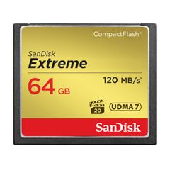 Sandisk CF CARD 64GB EXTREME (SDCFXSB-064G-G46), image 