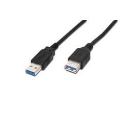 DIGITUS USB extension cable 9 pin USB Type A (M) 9 pin USB Type A (F) 3 m ( USB 3.0 ) moulded black  (AK-300203-030-S), image 