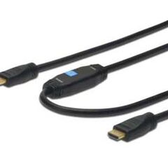 ASSMANN HDMI High Speed with Ethernet Video / audio / network cable HDMI 24 AWG 19 pin HDMI (M) 19 pin HDMI (M) 15m double shielded black, image 