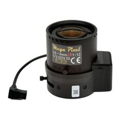 AXIS Megapixel CCTV lens vari-focal auto iris 1/3" CS-mount 2.8 mm 8 mm f/1.2, image 