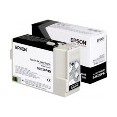 Epson SJIC20P(K) Black original ink cartridge for TM C3400BK, image 