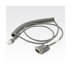 Zebra / Serial cable / DB-9 (F) to RJ-45 (10 pin) (M) / 5 V / 2.74 m / coiled | CBA-R09-C09ZAR, image 