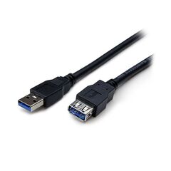 StarTech.com 2m Black SuperSpeed USB 3.0 Extension Cable A to A - M/F  (USB3SEXT2MBK), image 