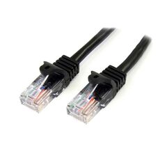 StarTech.com Snagless Cat 5e UTP Patch Cable  1m  UTP  CAT 5e  snagless  black, image 