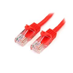 StarTech.com Patch cable RJ-45 (M)  1m UTP CAT 5e snagless, riser red, image 