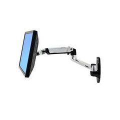 Ergotron LX Wall Mount LCD Arm  for LCD display - aluminium - screen size: up to 24" monitor stand, image 