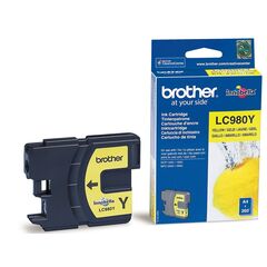 Brother LC980Y Yellow original ink cartridge for DCP 145, 163, 165, 167, 193, 195, 197, 365, 373, 375, 377 / MFC 250, 255, 290, 295, 297, image 