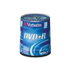 Verbatim Opt Media DVD+R Verbatim 4.7GB 100pcs (43551), image 