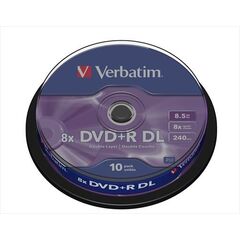 Verbatim Opt Media DVD+R Verbatim 8,5GB 10pcs (43666), image 