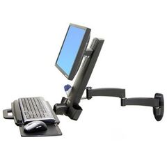Ergotron 200 Series Combo Arm - Mounting kit  for LCD display / keyboard / mouse / bar code scanner - black - monitor stand, image 