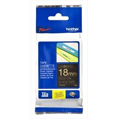 Brother TZe 344 Laminated tape gold on black Roll (1.8 cm x 8 m) 1 roll(s) for P-Touch PT-18, 2030, 3600, D400, D600, E300, E500, E550, H101, H300, H500, P700, P750, image 