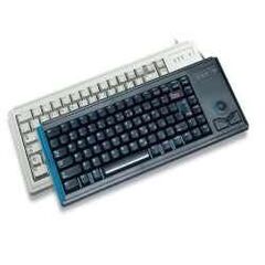 Cherry Slim Line G84-4400 - Keyboard - PS/2 - 83 keys - trackball - light grey - English, image 