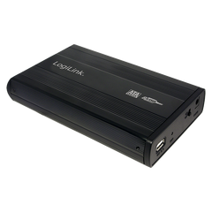 LogiLink® Enclosure 3,5 Inch, S-ATA, HDD, USB 2.0, Alu, Black