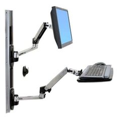 Ergotron LX Wall Mount System - Mounting kit  for LCD display / keyboard / mouse / CPU  - screen size: up to 24" - monitor stand, image 