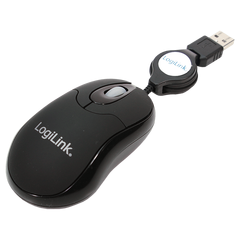 LogiLink Mini with retractable cable Mouse