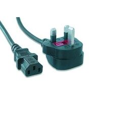 UK power cord (C13), 5 A, 6 ft