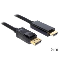 Delock Cable Displayport 1.1 male > High Speed HDMI-A male passive 3 m