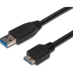 M-CAB - USB cable - 9 pin USB Type A (M) - 10 pin Micro-USB Type B (M) - 1 m ( USB 3.0 ) - black, image 