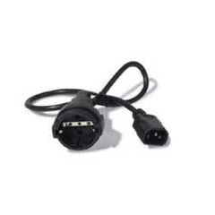 APC - Power cable - CEE 7/7 (SCHUKO) (F) - IEC 320 EN 60320 C14 (M) - 0.6 m - black  AP9880, image 